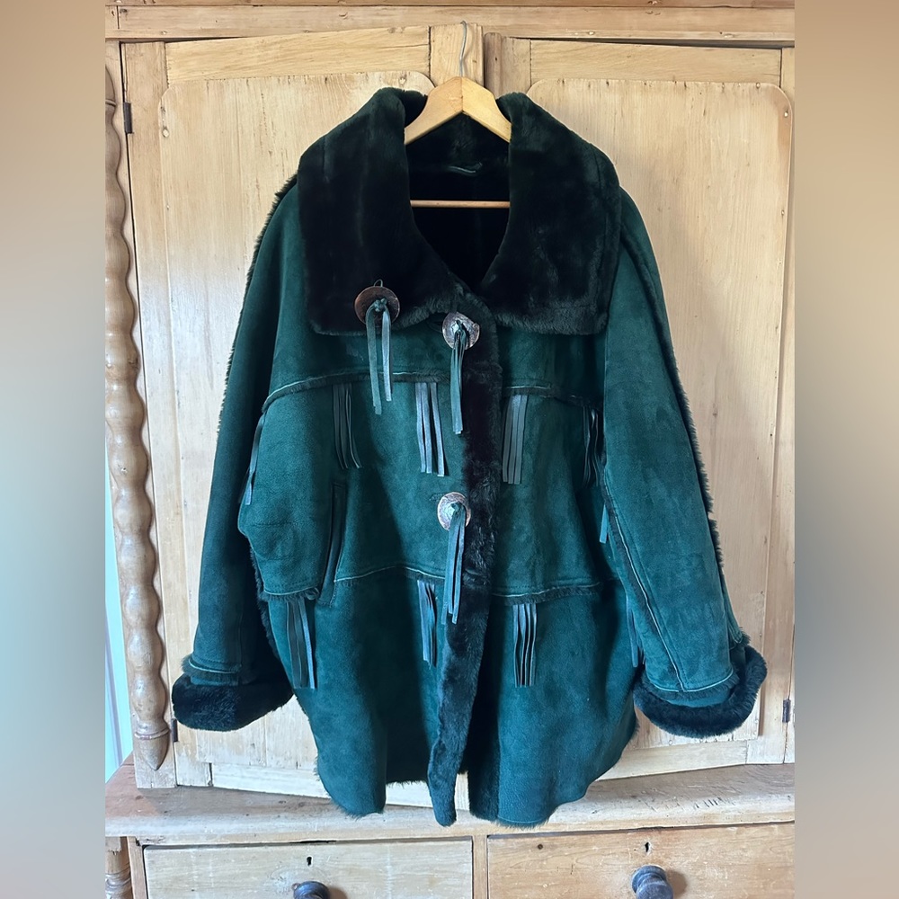 Vintage Toppolino southwestern shearling coat